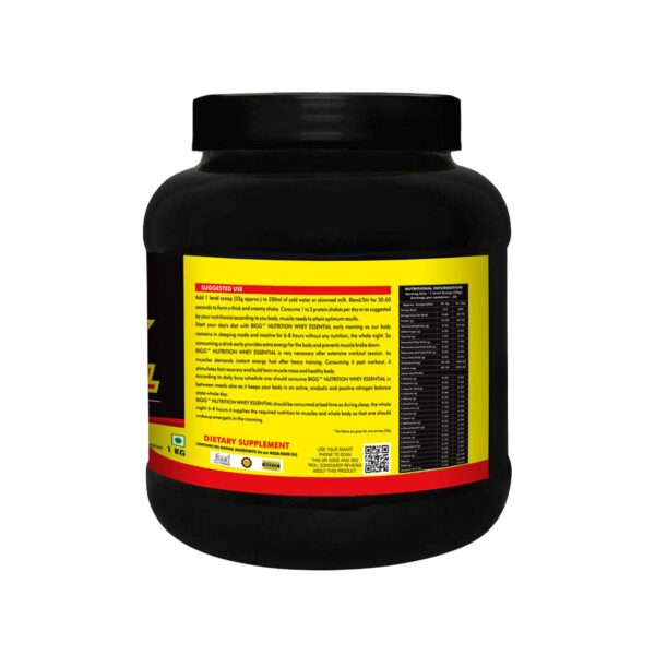 Bigg Nutrition Whey Essential Protein Supplement Powder (Chocolate, 1 Kg) 1