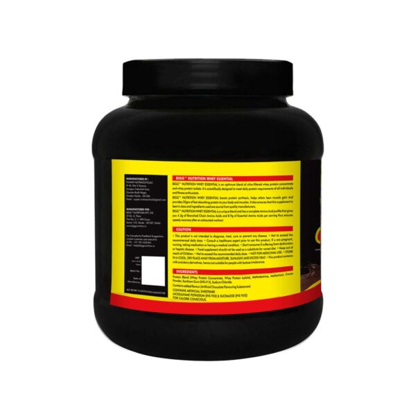 Bigg Nutrition Whey Essential Protein Supplement Powder (Chocolate, 1 Kg) 2